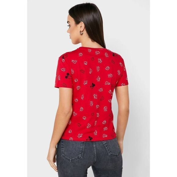 Mango Disney Mickey Mouse T-shirt Organic Cotton New - Picture 5 of 5